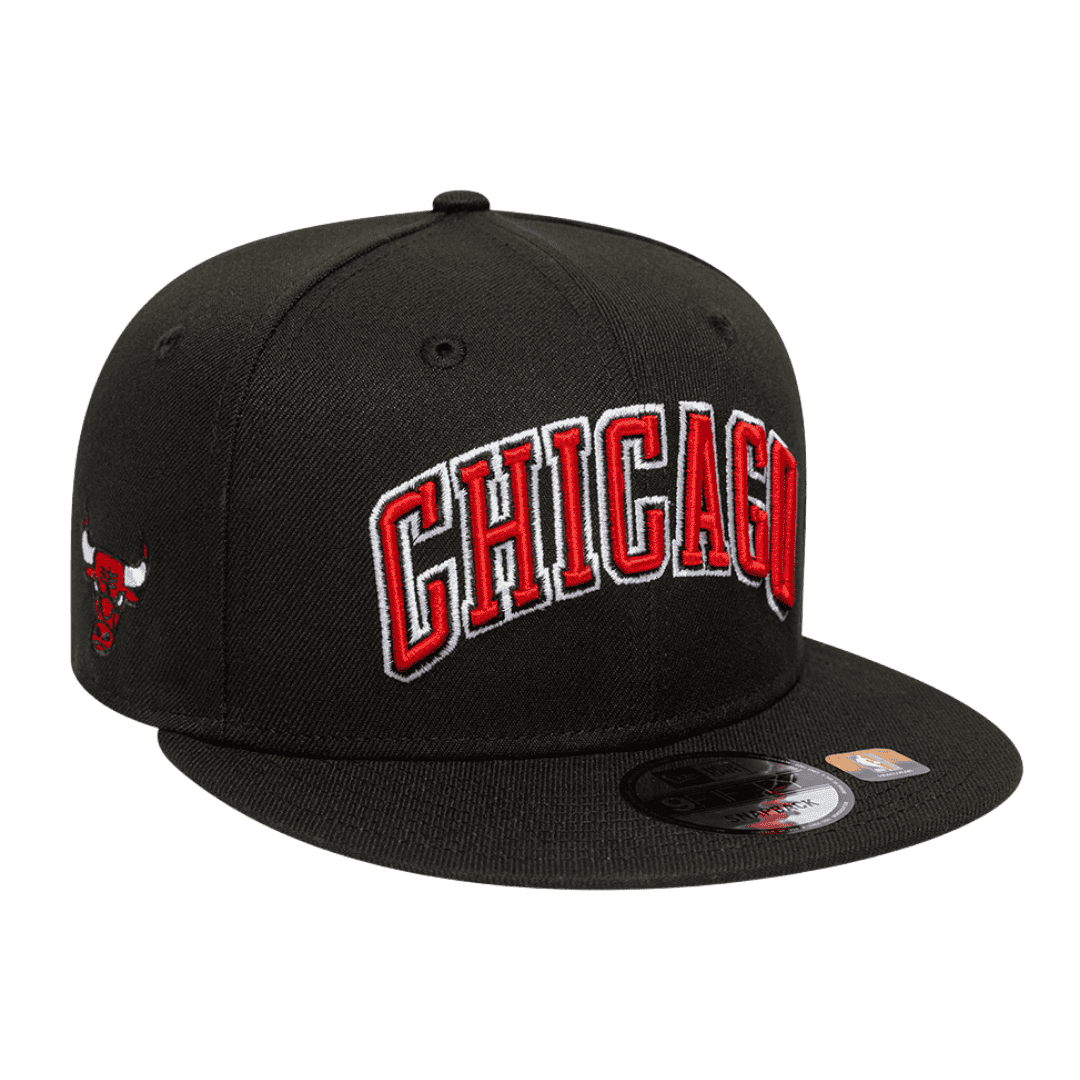 Chicago Bulls Statement New Era Black 9FIFTY Adjustable Snapback Hat