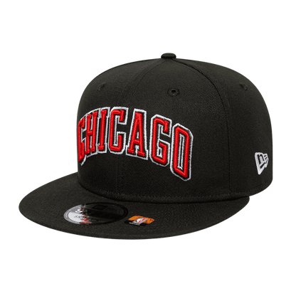 Chicago Bulls Statement New Era Black 9FIFTY Adjustable Snapback Hat