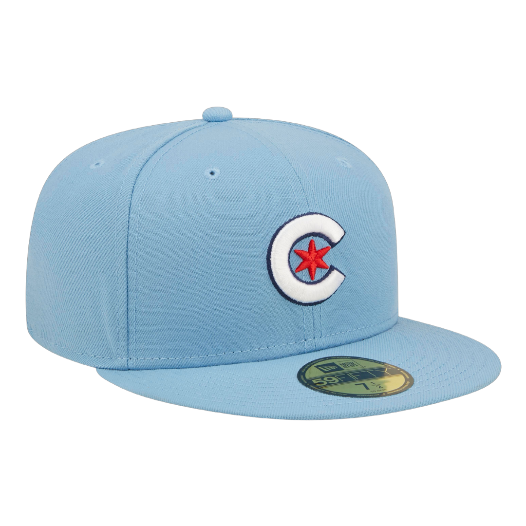 Chicago Cubs City Connect Alternate Sky Blue New Era 59FIFTY Fitted Hat