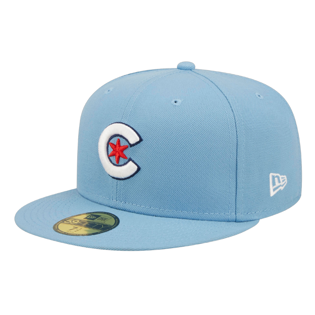 Chicago Cubs City Connect Alternate Sky Blue New Era 59FIFTY Fitted Hat