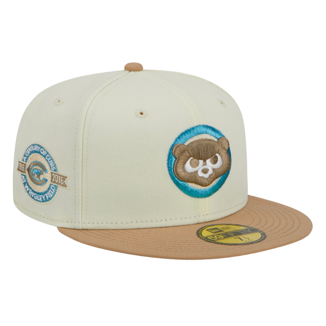 Chicago Cubs City Icon New Era Cream/Tan 59FIFTY Fitted Hat