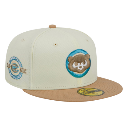 Chicago Cubs City Icon New Era Cream/Tan 59FIFTY Fitted Hat