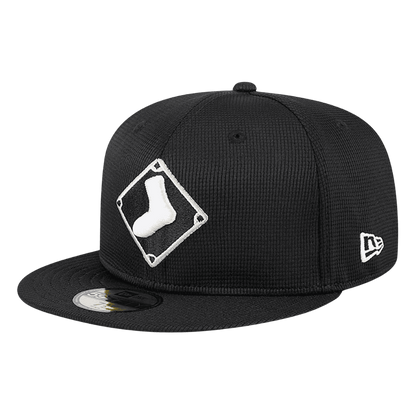 Chicago White Sox Batting Practice Home New Era Black/White 59FIFTY Fitted Hat