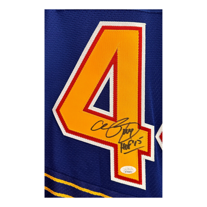 Chris Pronger St Louis Blues Autographed Blue CCM 90's Jersey with Inscription - JSA COA