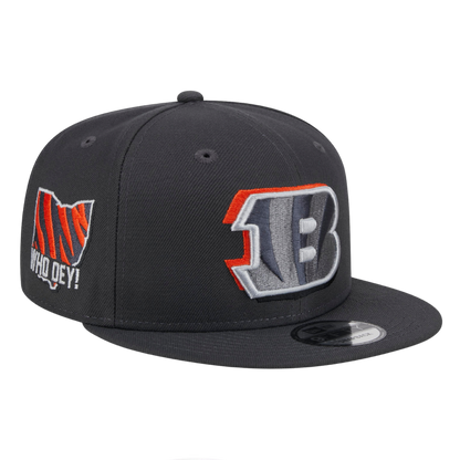 Cincinnati Bengals 2024 NFL Draft Grey New Era 9FIFTY Adjustable Snapback Hat