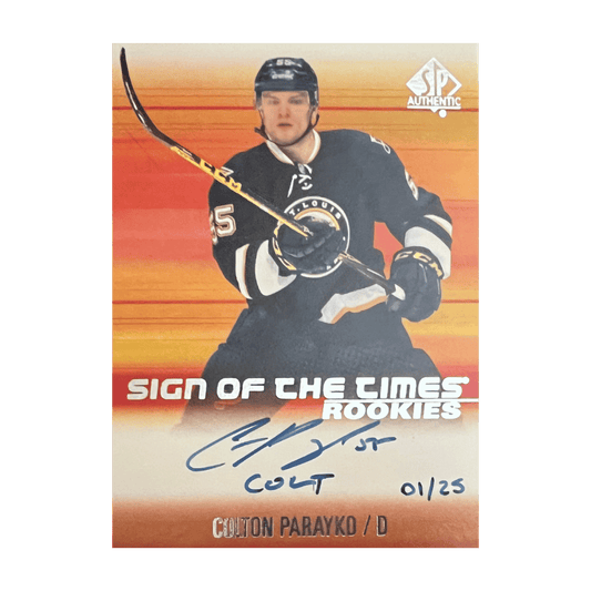 Colton Parayko 2015-16 SP Authentic Sign Of The Times Rookie #D/25 Auto Rookie RC