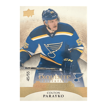 Colton Parayko 2015 Upper Deck Ice Exquisite Rookies Gold Spectrum #D/55 Rookie RC