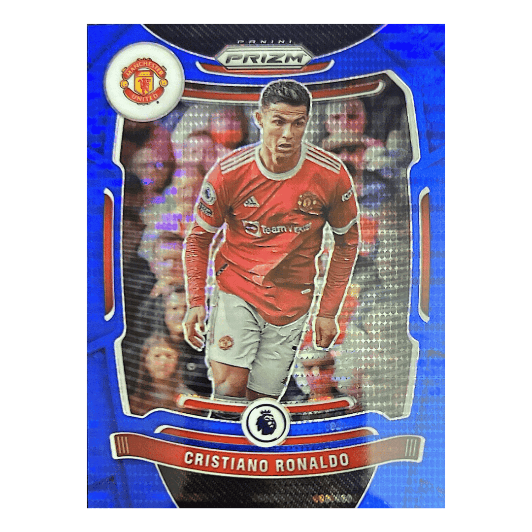 Cristiano Ronaldo 2021-22 Panini Premier League Blue Prizm #D 063/199