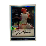 David Freese St Louis Cardinals Bowman 1st Chrome Refractor #BCP38 Card #'D 498/599