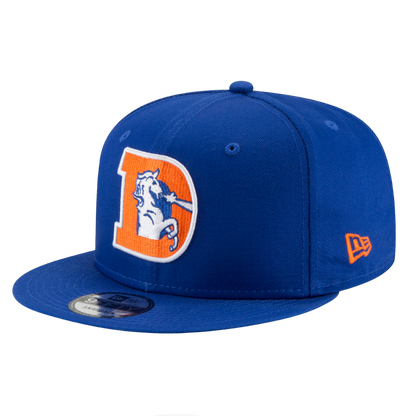 Denver Broncos Classic Logo New Era Blue 9FIFTY Adjustable Snapback Hat