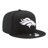 Denver Broncos Black & White Logo New Era 9FIFTY Adjustable Snapback Hat