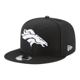 Denver Broncos Black & White Logo New Era 9FIFTY Adjustable Snapback Hat