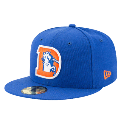 Denver Broncos Classic Logo New Era Blue 59FIFTY Fitted Hat