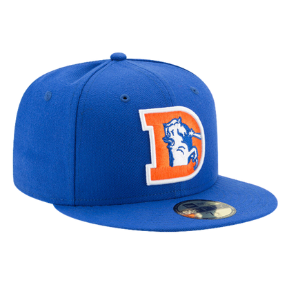 Denver Broncos Classic Logo New Era Blue 59FIFTY Fitted Hat