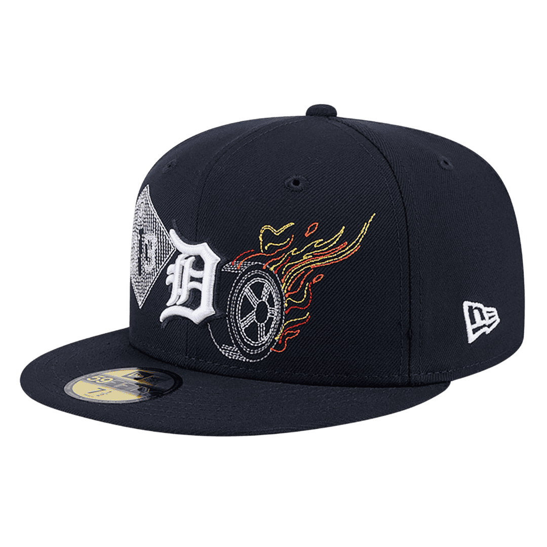 Detroit Tigers State Stitch New Era Navy 59FIFTY Fitted Hat