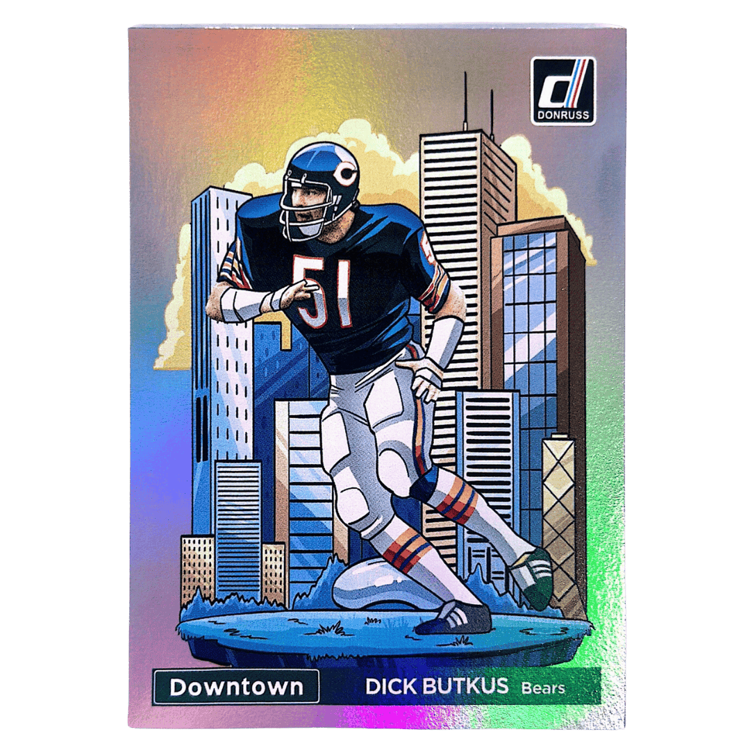 Dick Butkus 2024 Panini Donruss Downtown SSP Card #9