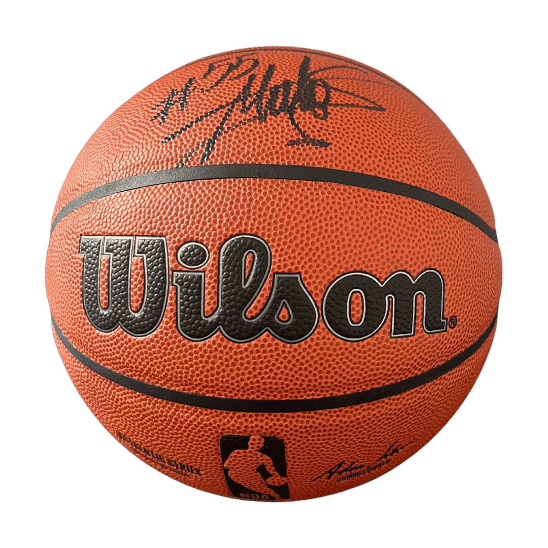 Dikembe Mutombo Denver Nuggets Autographed Official Wilson Basketball - Beckett COA