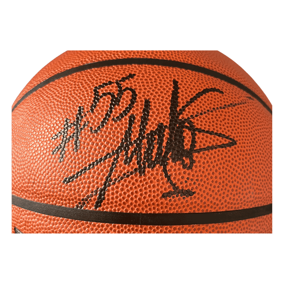 Dikembe Mutombo Denver Nuggets Autographed Official Wilson Basketball - Beckett COA