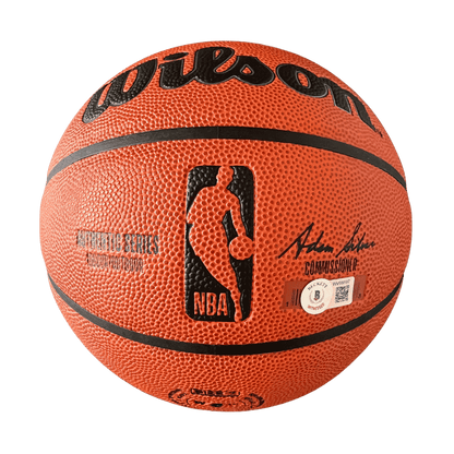 Dikembe Mutombo Denver Nuggets Autographed Official Wilson Basketball - Beckett COA