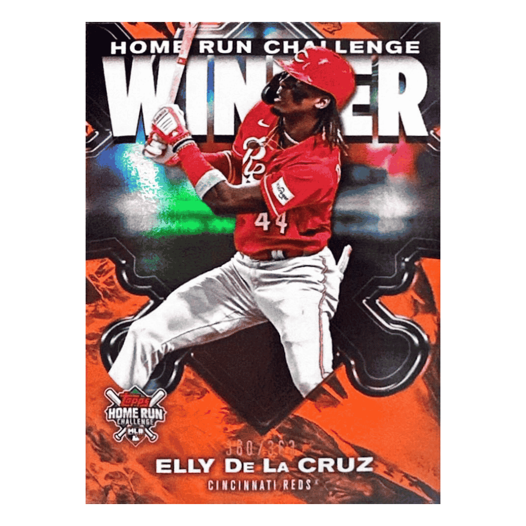 Elly De La Cruz 2024 Topps Home Run Challenge Winner Orange #D /363 Card #HRCW-10