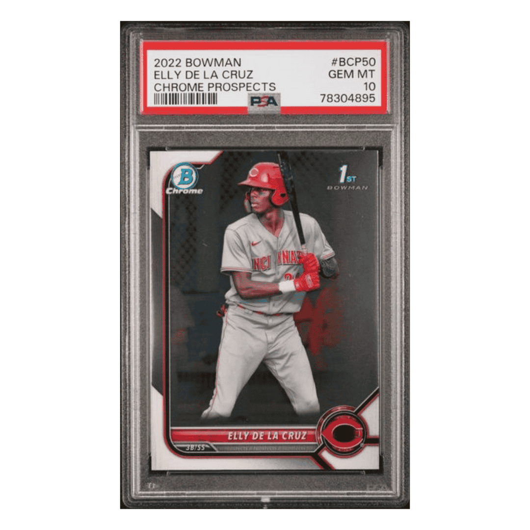 Elly De La Cruz PSA 10 2022 Topps Bowman Chrome Prospects Card #BCP50