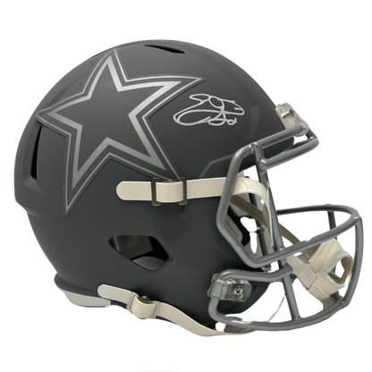 Emmitt Smith Dallas Cowboys Autographed Full Size Slate Replica Helmet - Beckett & PROVA COA