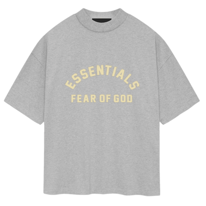 Fear of God Essentials Heavy Jersey Crewneck Tee - Light Heather Grey