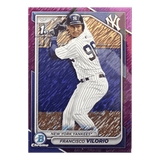 Francisco Vilorio 2024 Bowman Chrome Prospects Purple Shimmer Refractor 1st Prospect #D /250