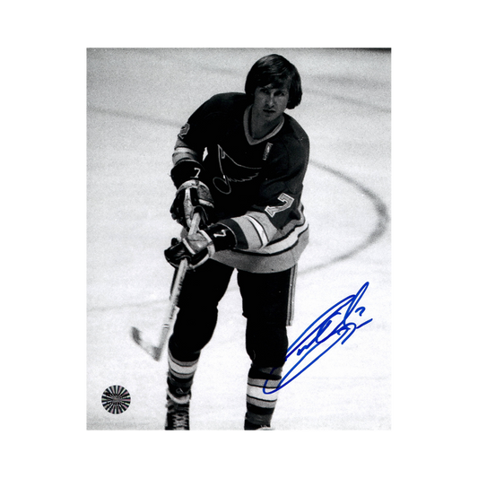 Garry Unger St Louis Blues Autographed B&W 8x10 Photo - Fan Cave COA