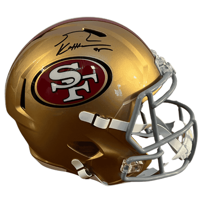 George Kittle San Francisco 49ers Autographed F/S Speed Rep Helmet - Beckett COA