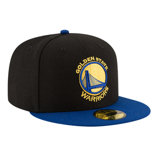 Golden State Warriors Team Color 2Tone New Era Black/Royal 59FIFTY Fitted Hat