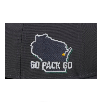 Green Bay Packers 2024 NFL Draft New Era Grey 9FIFTY Adjustable Snapback Hat