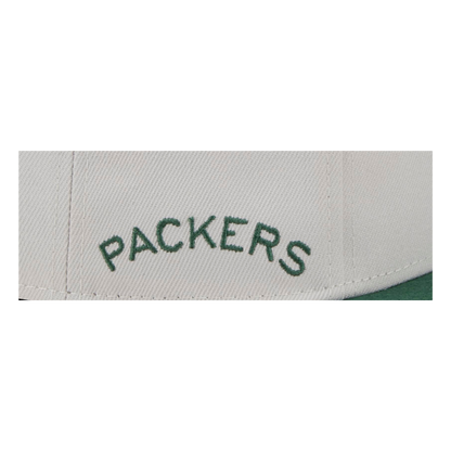 Green Bay Packers 2024 Sideline Historic New Era Beige 9FIFTY Adjustable Snapback Hat