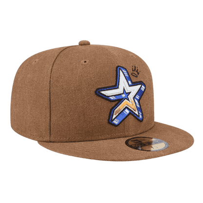 Houston Astros Logo Scribble New Era Brown 59FIFTY Fitted Hat