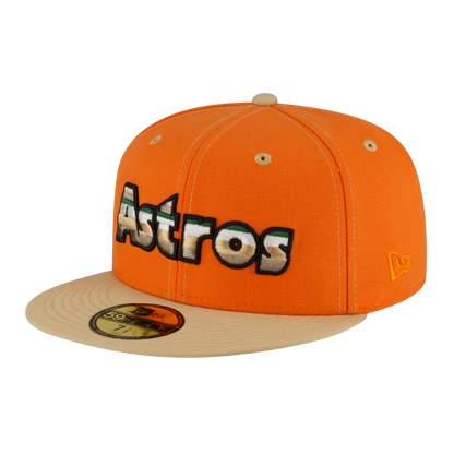 Houston Astros New Era Orange Popsicle 59FIFTY Fitted Hat