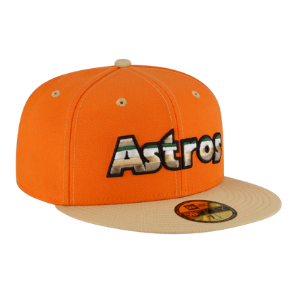 Houston Astros New Era Orange Popsicle 59FIFTY Fitted Hat