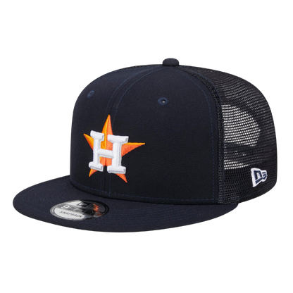 Houston Astros Trucker Meshback New Era Navy 9FIFTY Adjustable Snapback Hat