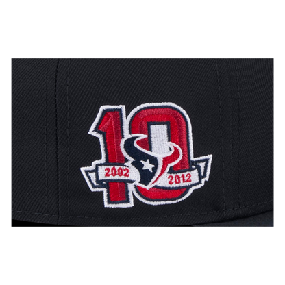 Houston Texans 10 Year Anniversary Patch New Era Navy 9FIFTY Adjustable Snapback Hat