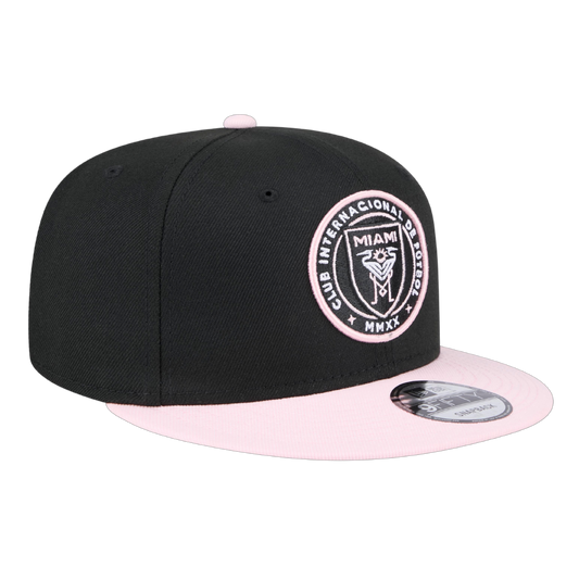 Inter Miami CF Official Team Color 2Tone New Era Pink/Black 9FIFTY Adjustable Snapback Hat