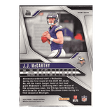 J.J. McCarthy 2024 Panini Prizm Red White & Blue Prizm Rookie Card #400