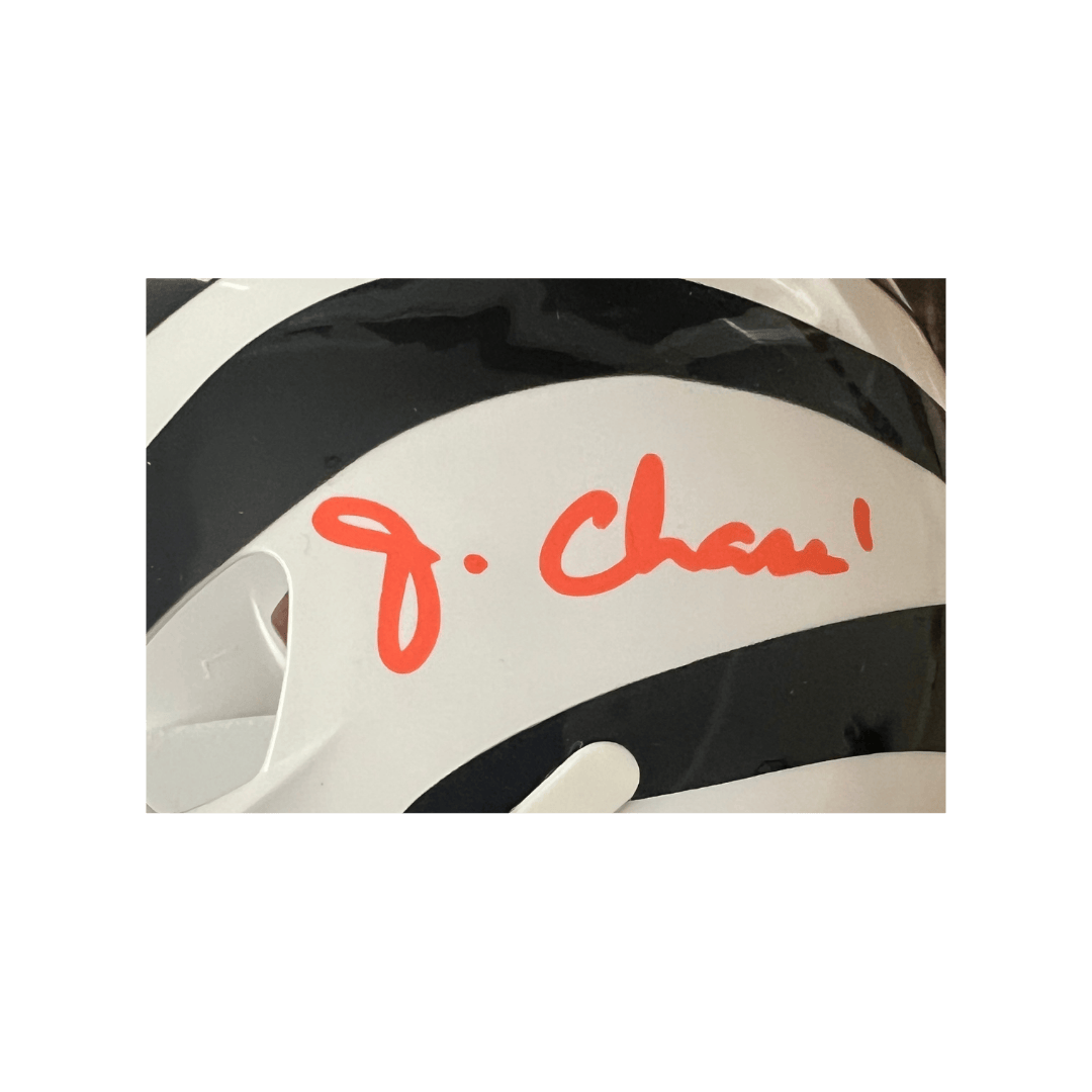 Ja'Marr Chase Cincinnati Bengals Autographed Mini Speed Replica Helmet - Beckett COA