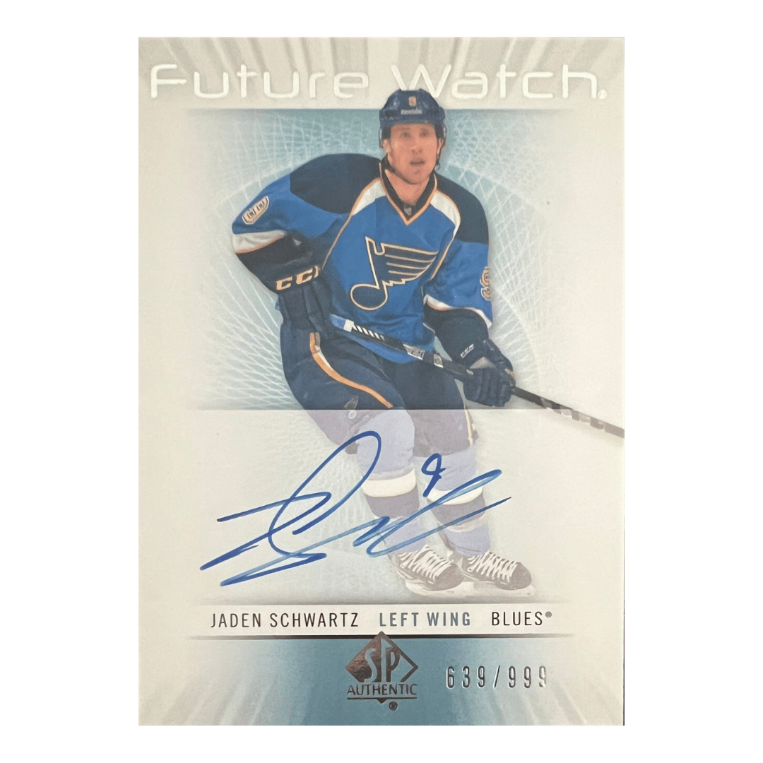 Jaden Schwartz 2012-13 SP Authentic Future Watch /999 #232 Rookie Auto RC