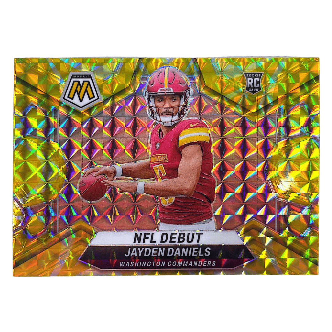 Jayden Daniels 2024 Panini Mosaic Reactive Yellow Rookie Card #272