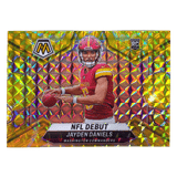 Jayden Daniels 2024 Panini Mosaic Reactive Yellow Rookie Card #272