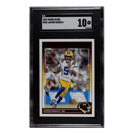 Jayden Daniels SGC 10 2024 Panini Score Rookie RC Card #302