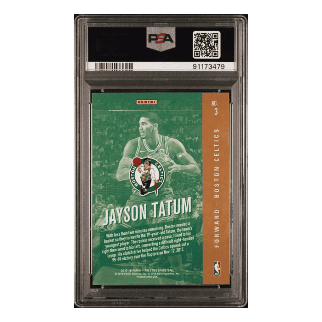 Jayson Tatum PSA 8 2017 Panini Prestige Rookie Class Card #3