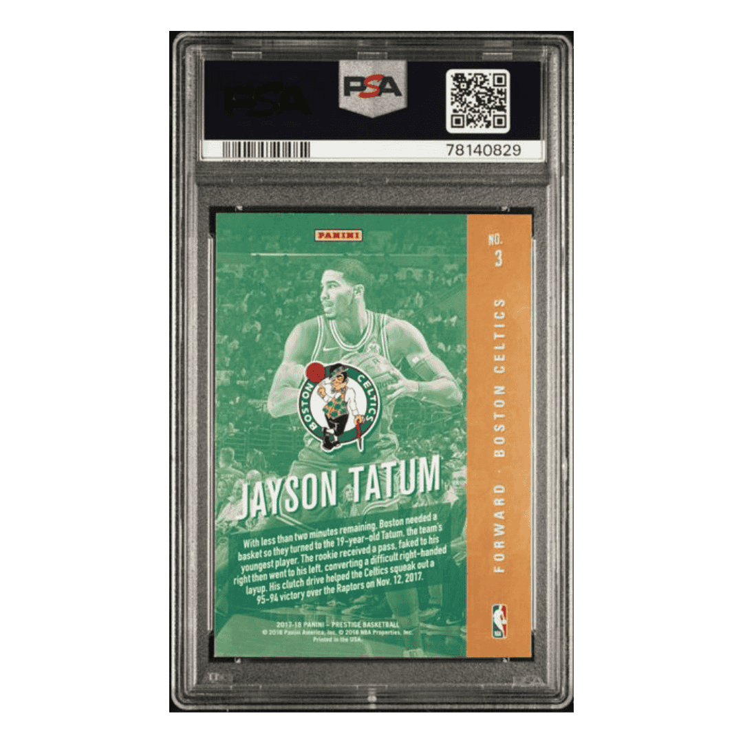 Jayson Tatum PSA 9 2017 Panini Prestige Rookie Class Card #3