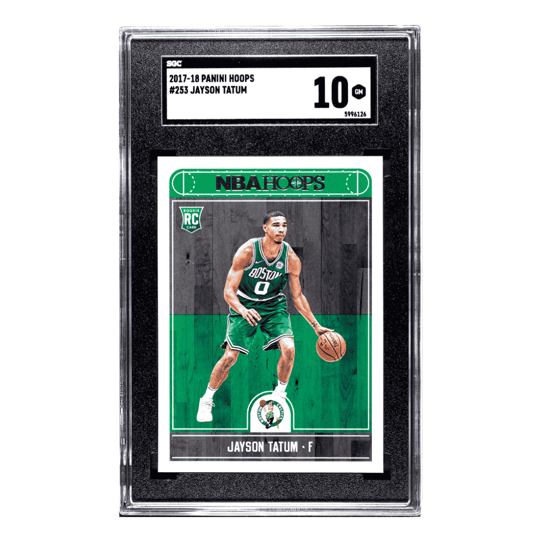 Jayson Tatum SGC 10 2017-18 Panini Hoops Card #253