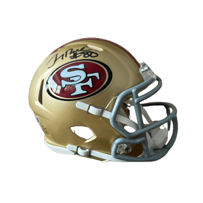 Jerry Rice San Francisco 49ers Autographed Mini Speed Helmet - Beckett COA