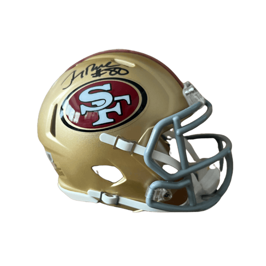 Jerry Rice San Francisco 49ers Autographed Mini Speed Helmet - Beckett COA